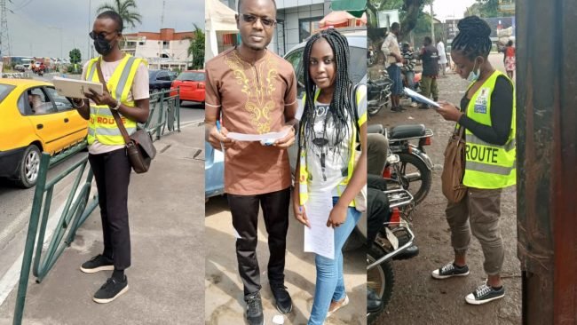 securoute collecte donnees port casque cameroun, saferoots